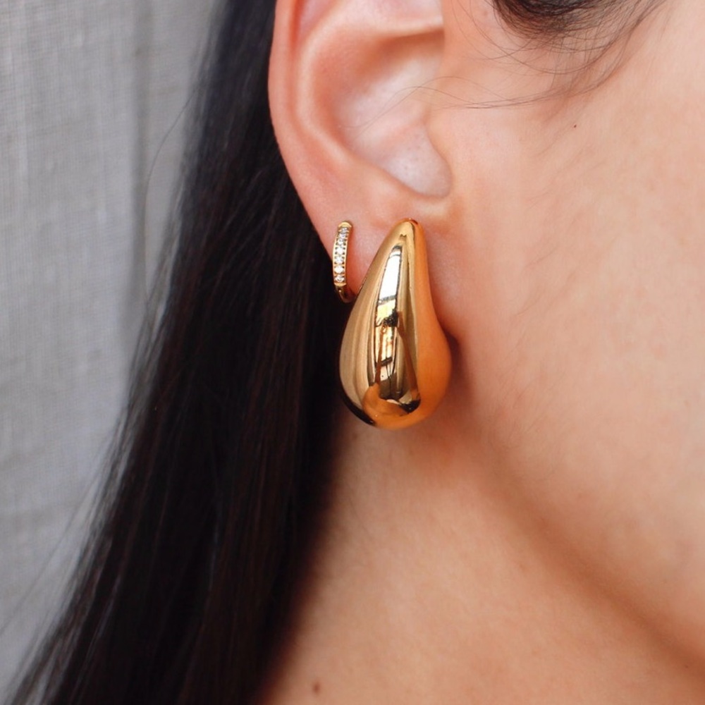 Bottega Drip Earrings - 18k Gold Plated